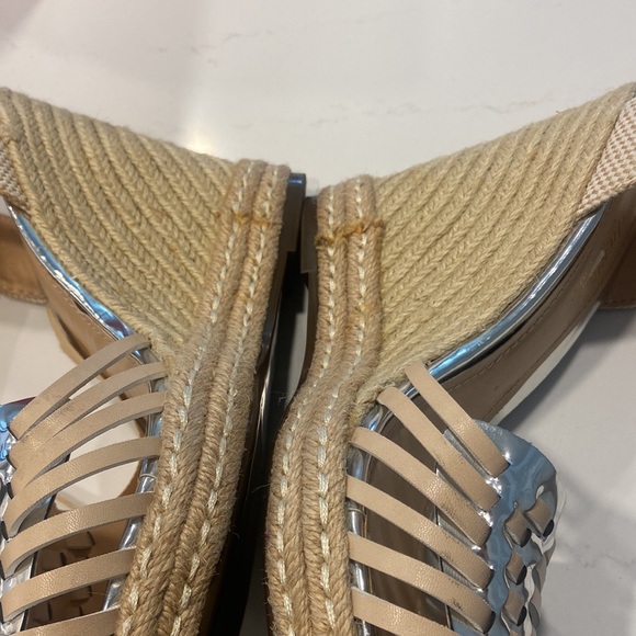 Catherine Malandrino | Miyoko Wedge Sandal | Size: 9 | Color: Silver Tan - Picture 17 of 17